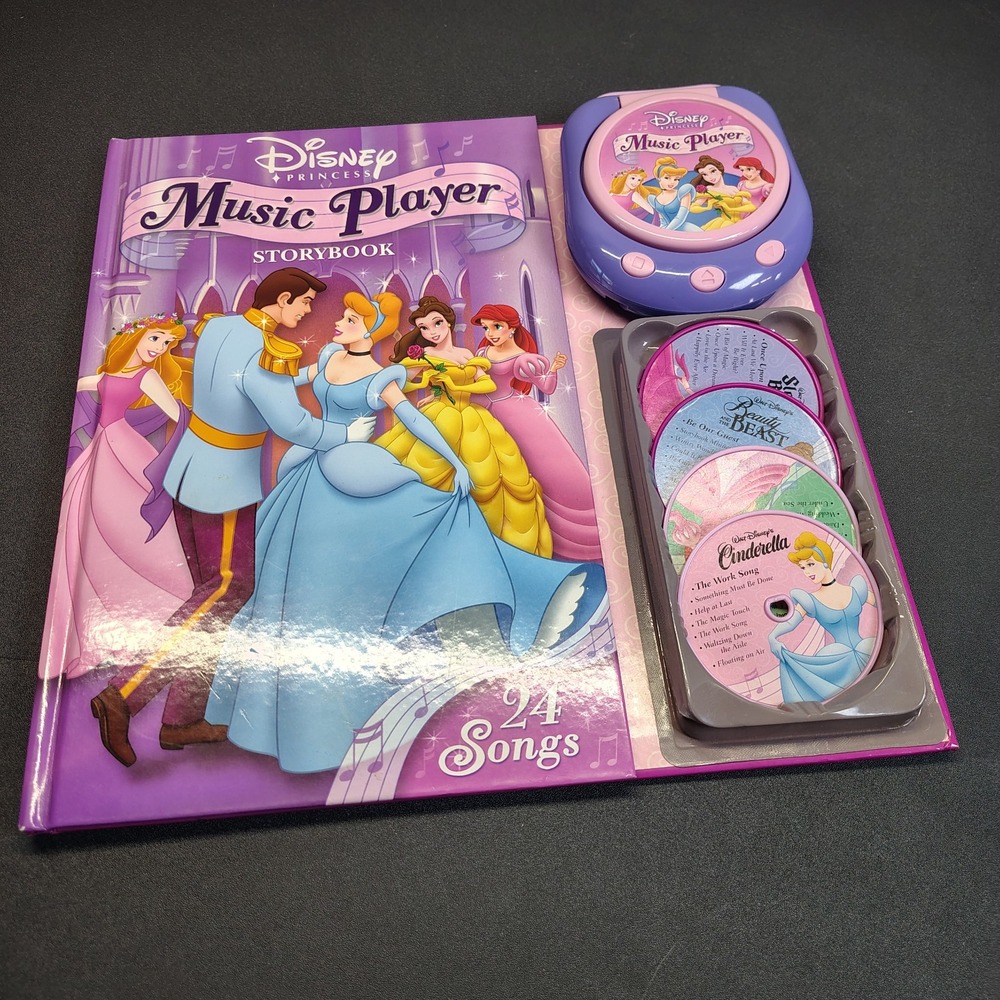 HTF Disney Princess Vtg Music Player Storybook Complete